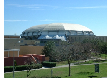 The USF Sun Dome, where many sporting and live entertainment events are held.